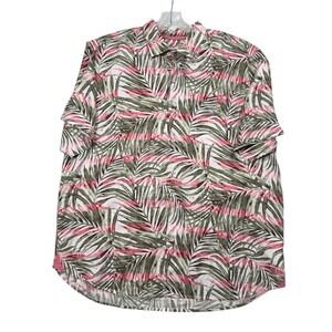 Tommy Bahama Men's XL Mai Le‑Lei Camp Shirt Tropical Leaf Button‎ Down